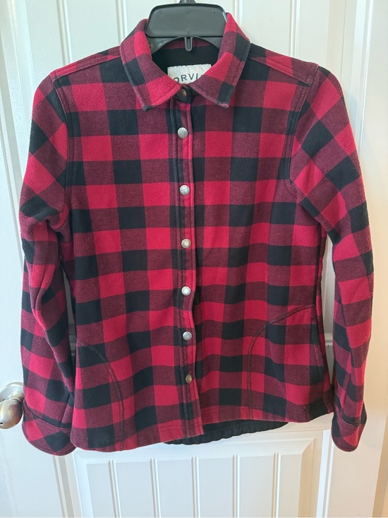 Orvis Jackets & Blazers - Orvis Red and Black Buffalo Plaid Shirt Jacket